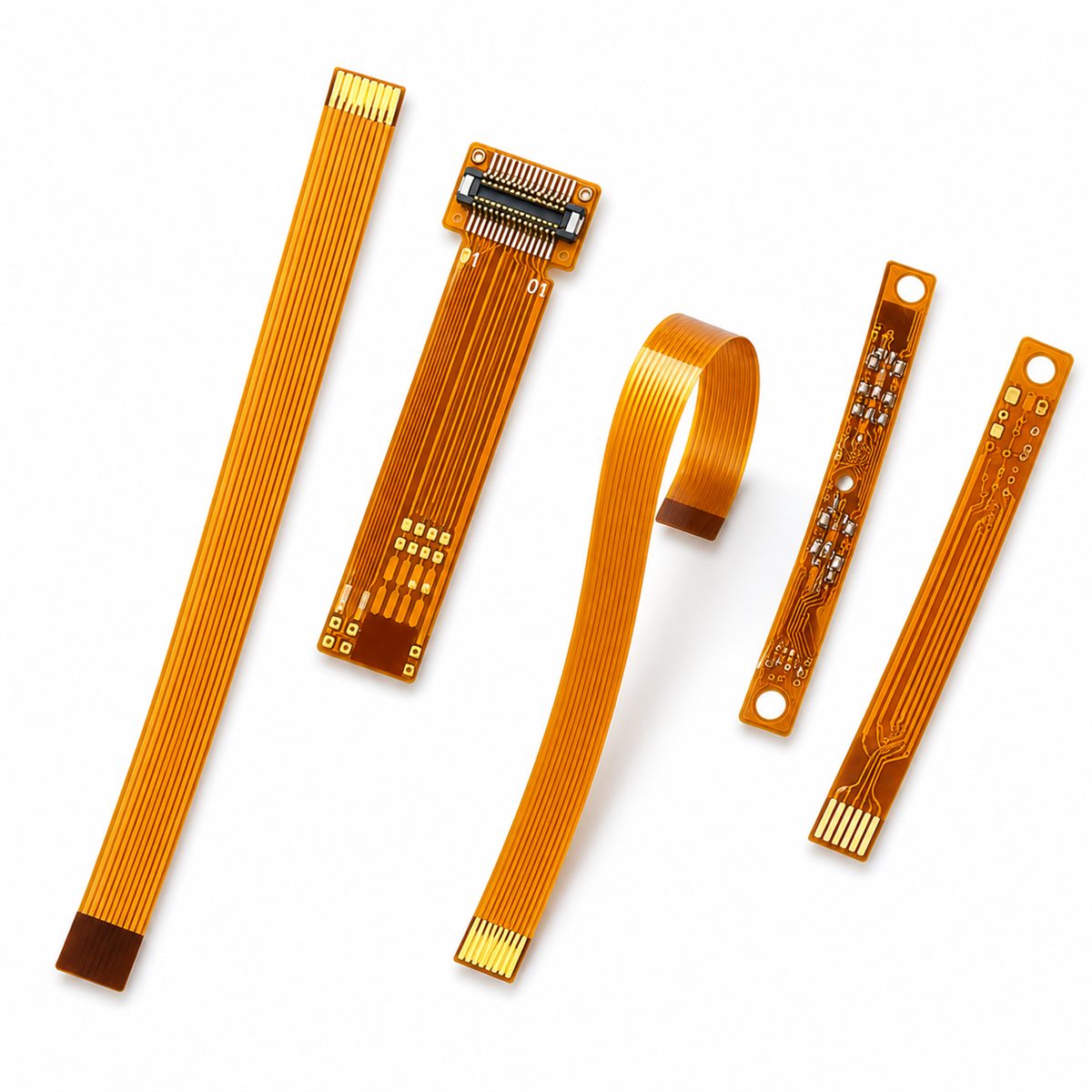 Fine-pitch FPC connector cable examples