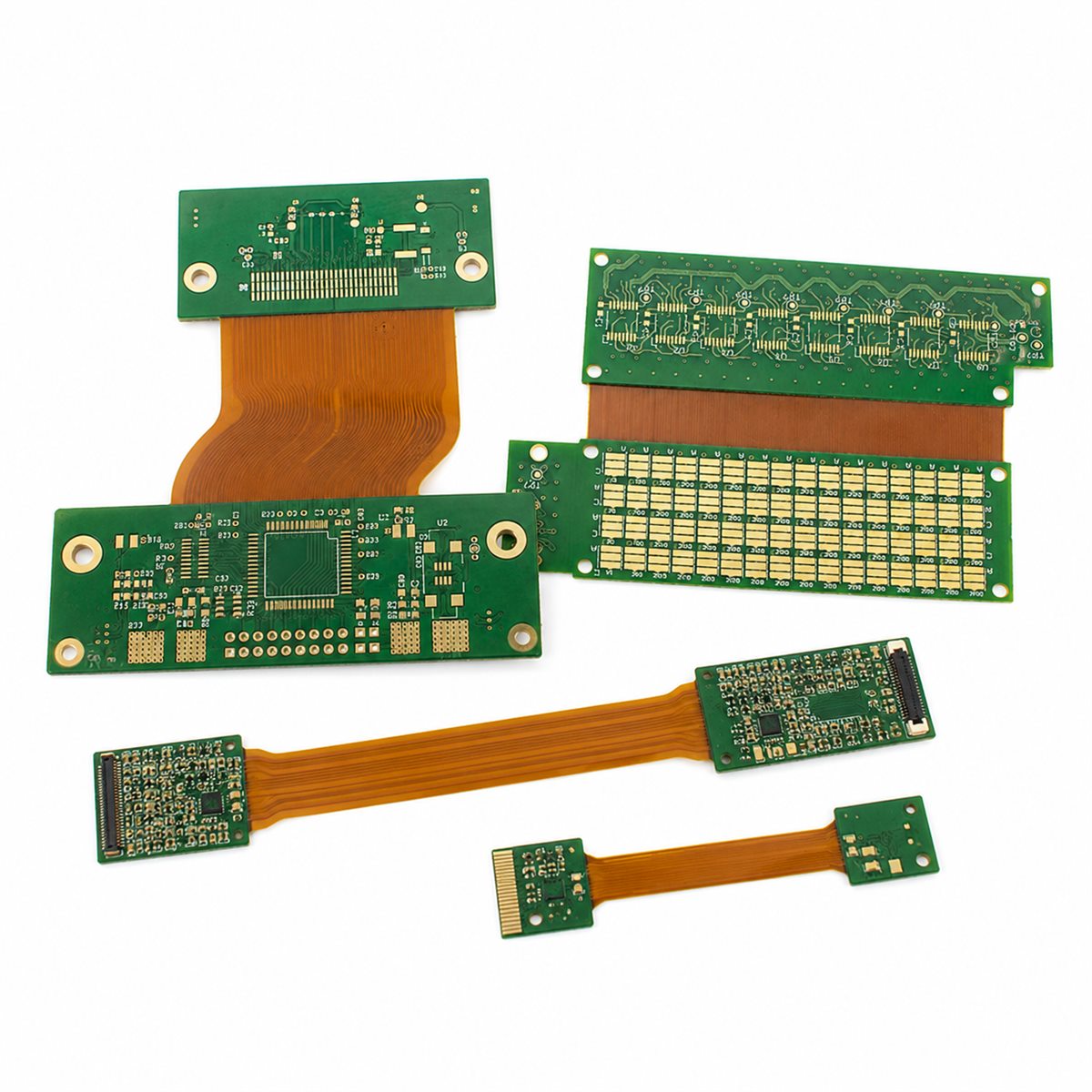 High-density rigid-flex panel examples