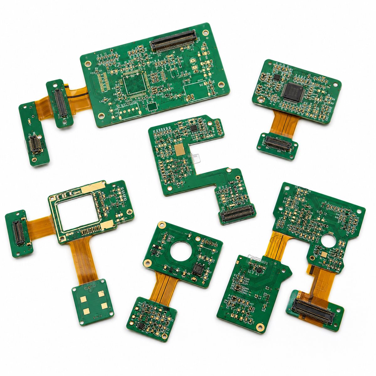 Rigid-flex module array samples