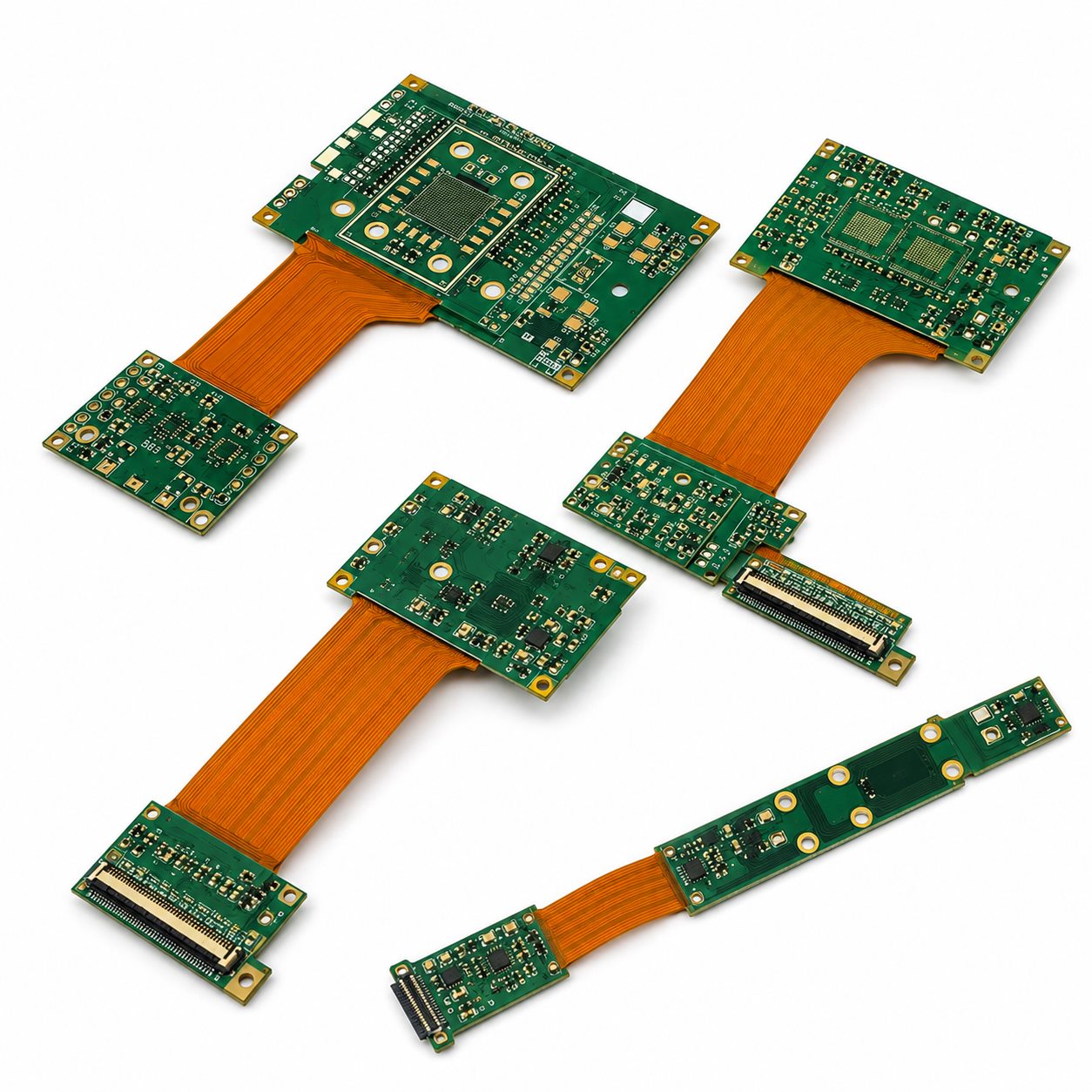 Rigid-flex PCB and FPC module assembly samples