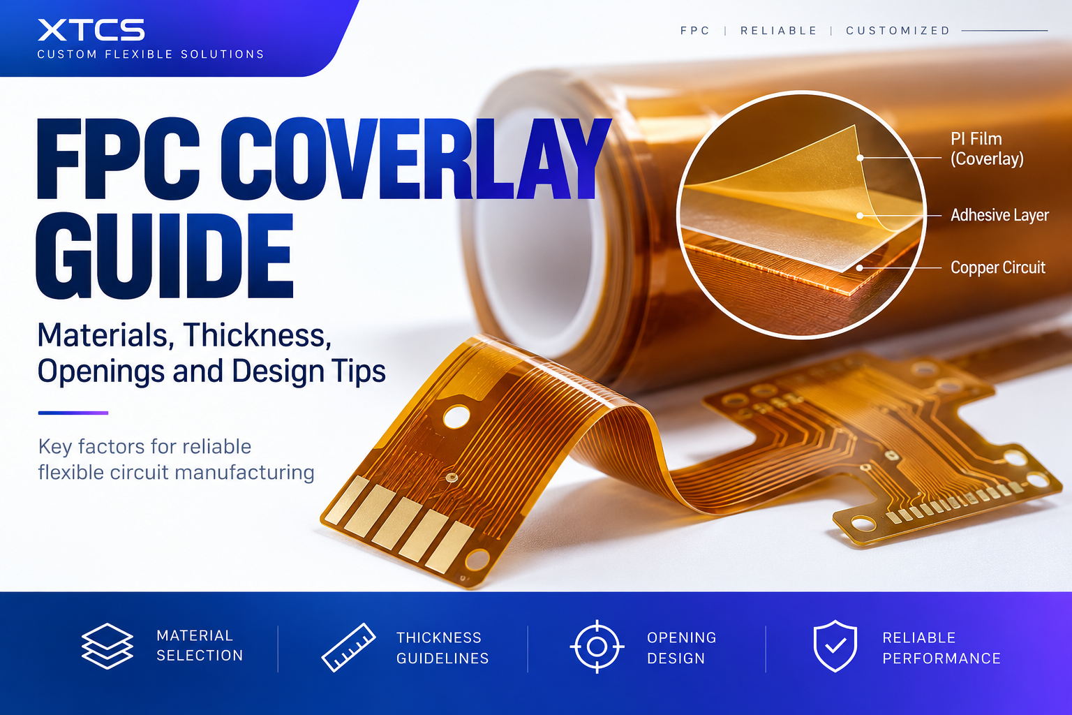 FPC Coverlay Guide: Materials, Thickness, Openings and Design Tips